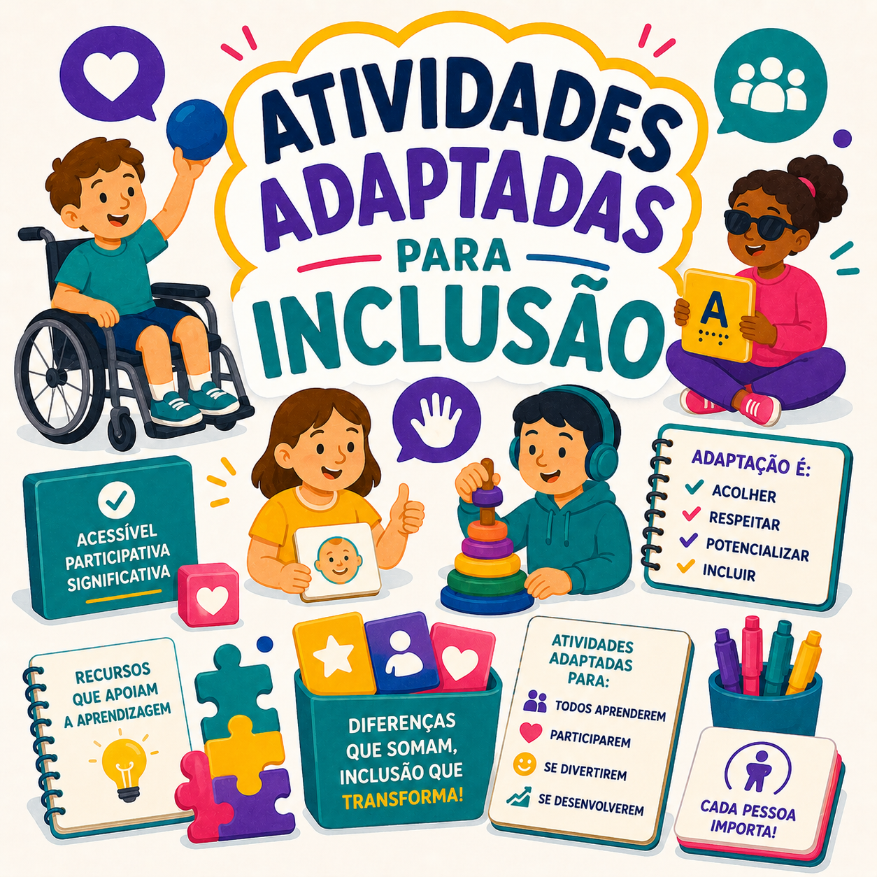 Atividades adaptadas para inclusão